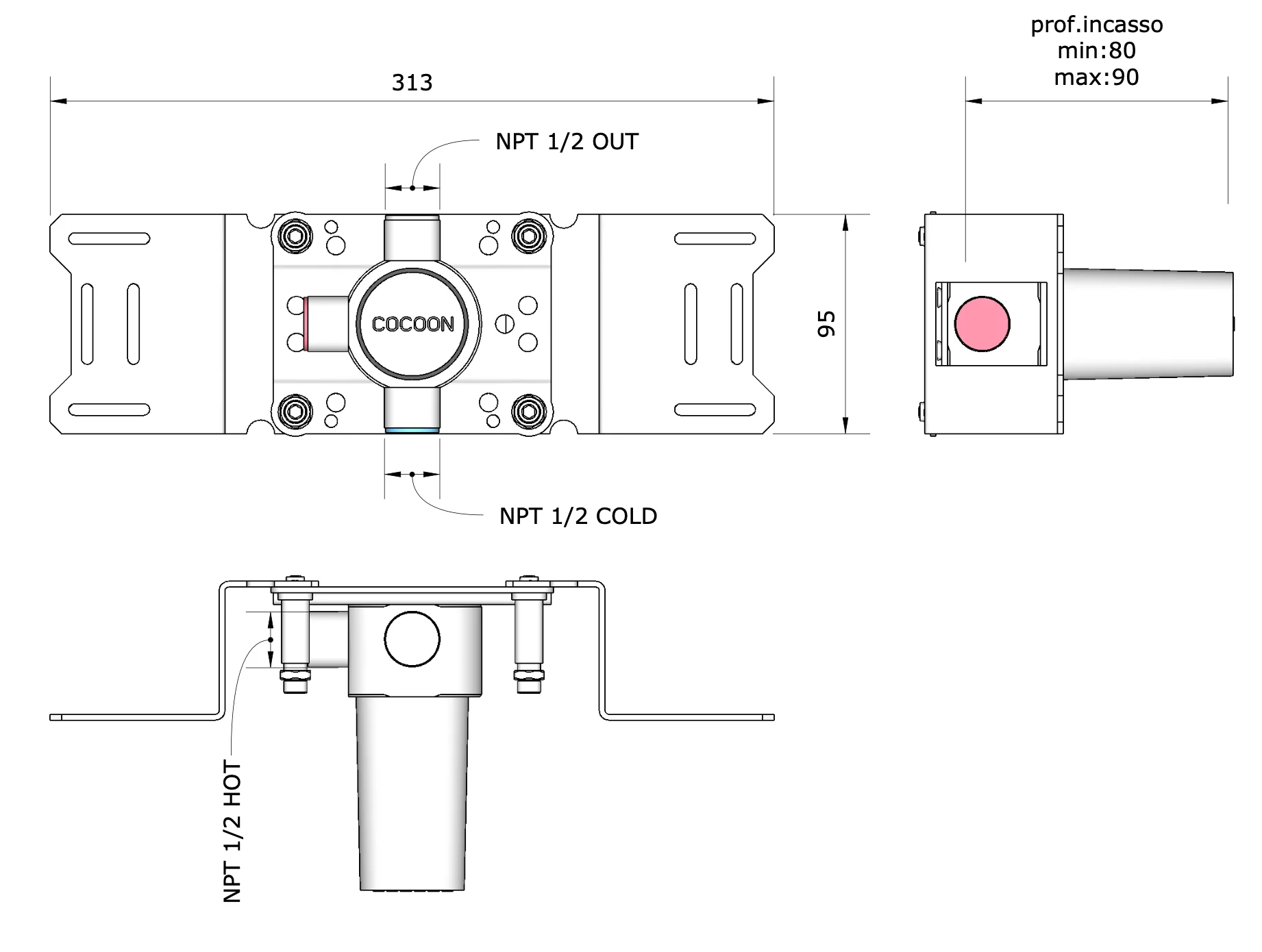 BOX01 USA -  Build-in part mixer