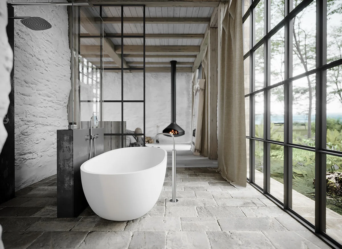 PB 33 - Floor mounted bath spout - Image 5
