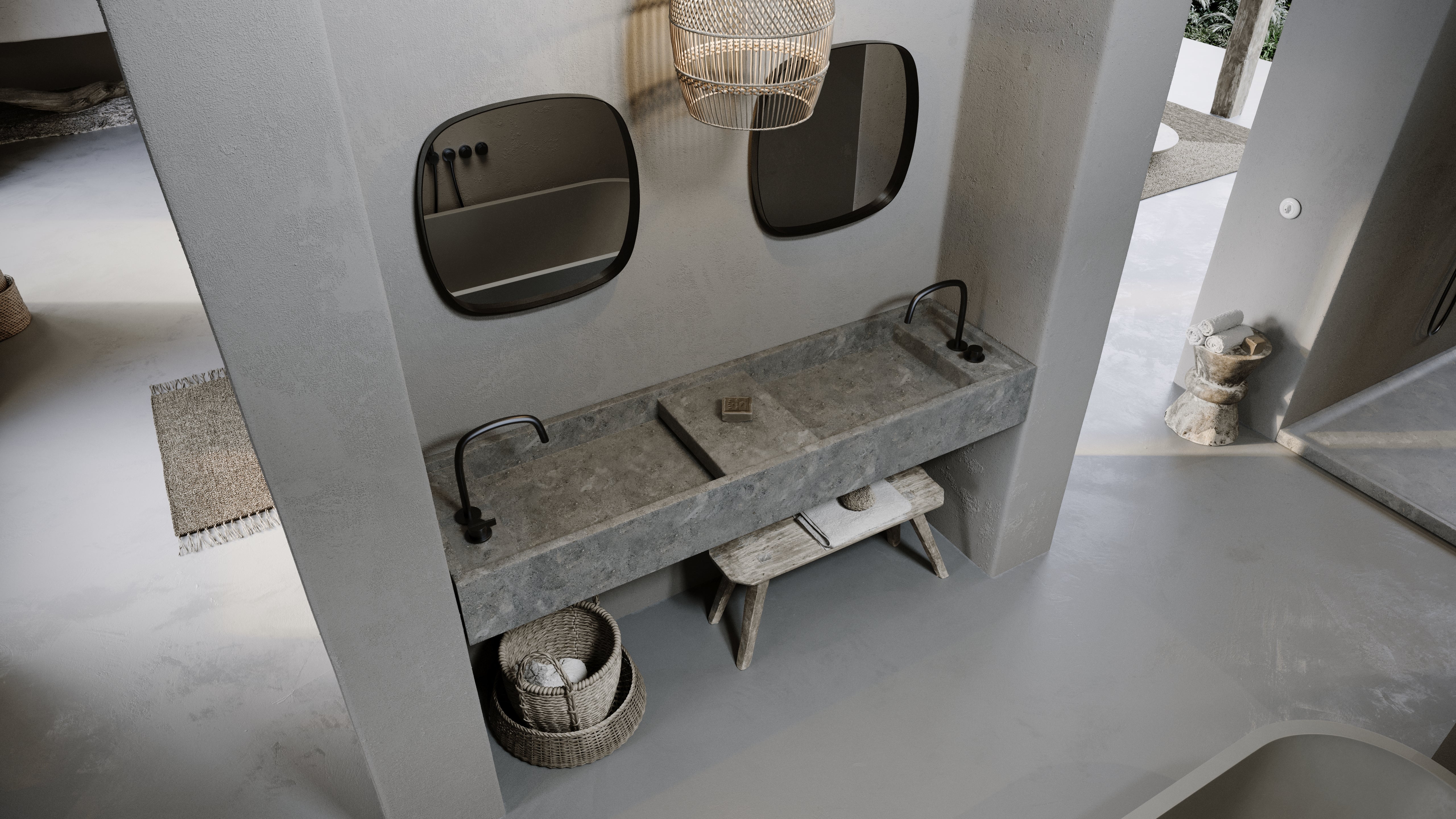 PB BASIN - Bathroom wash basin - 180cm - Image 11