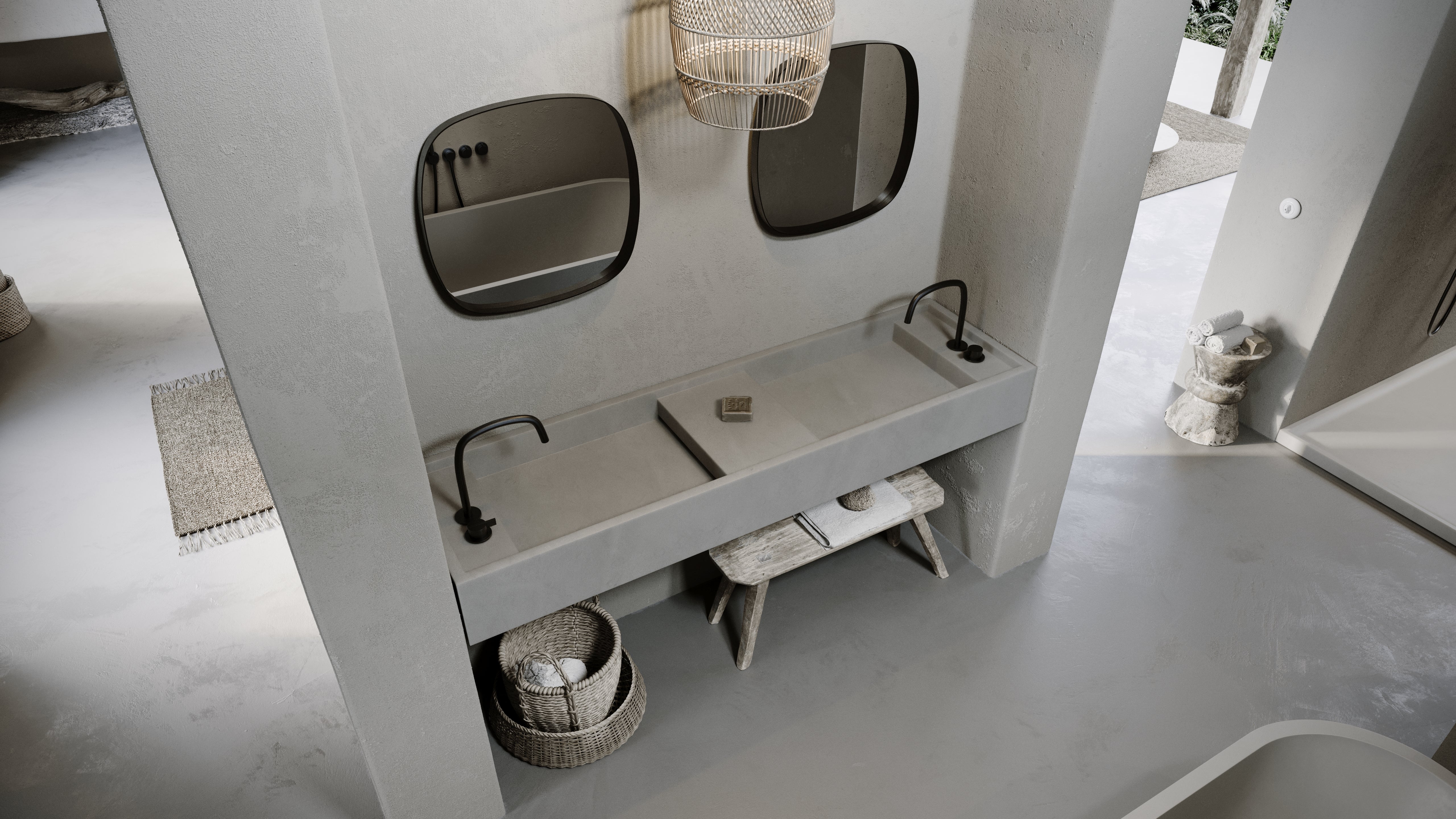PB BASIN - Bathroom wash basin - 180cm - Image 2
