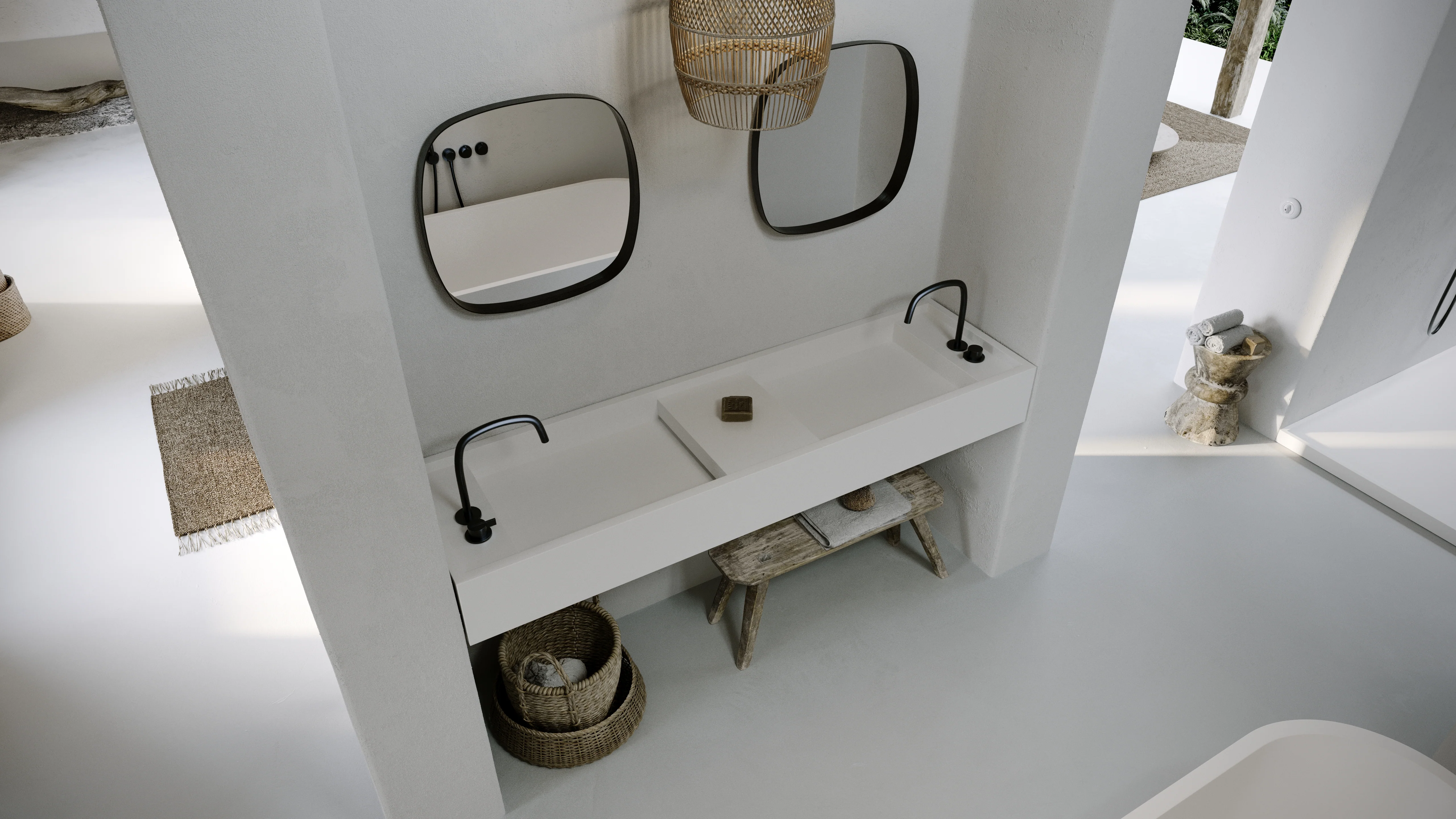 PB BASIN - Bathroom wash basin - 180cm - Image 32