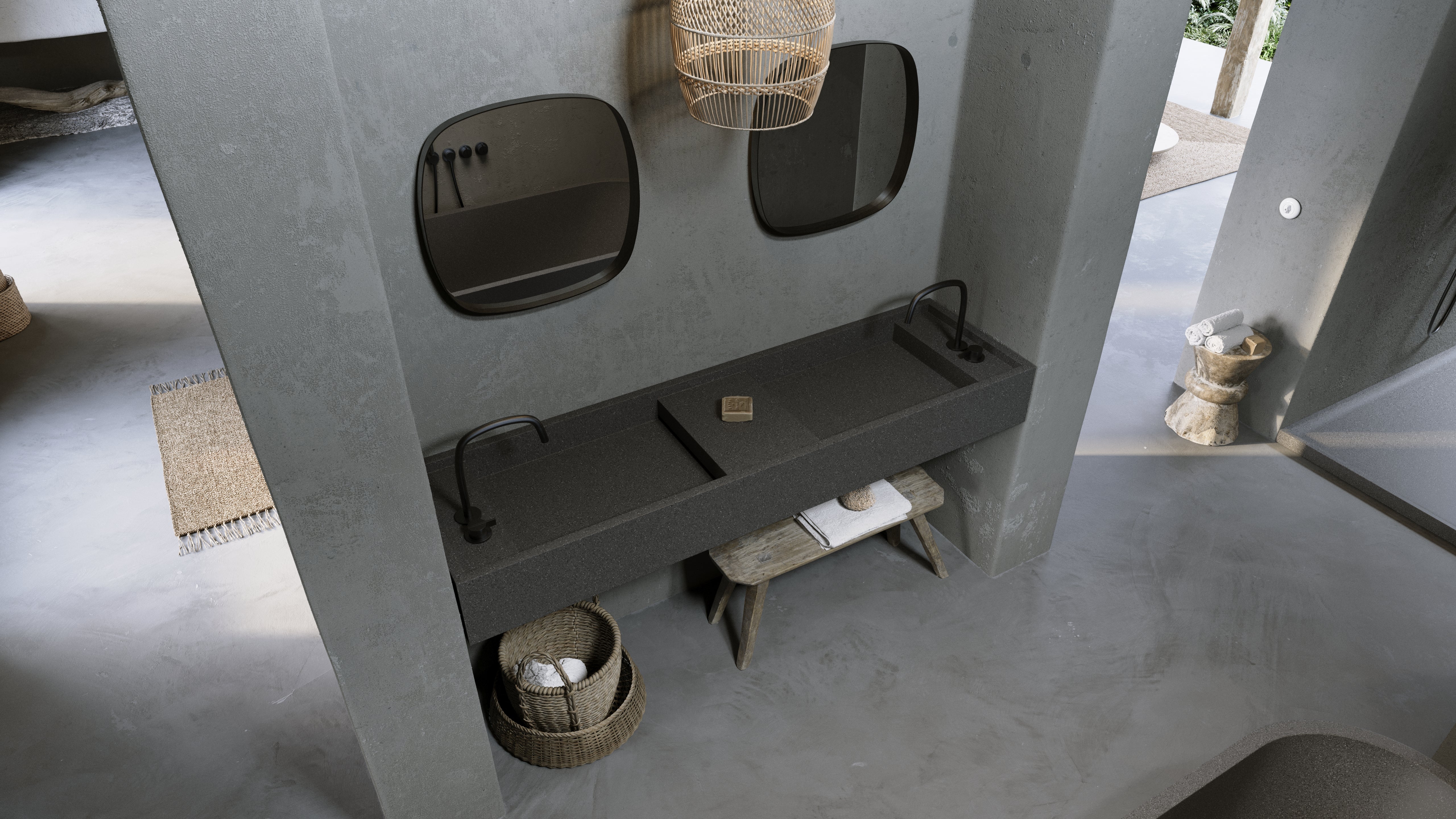 PB BASIN - Bathroom wash basin - 180cm - Image 38