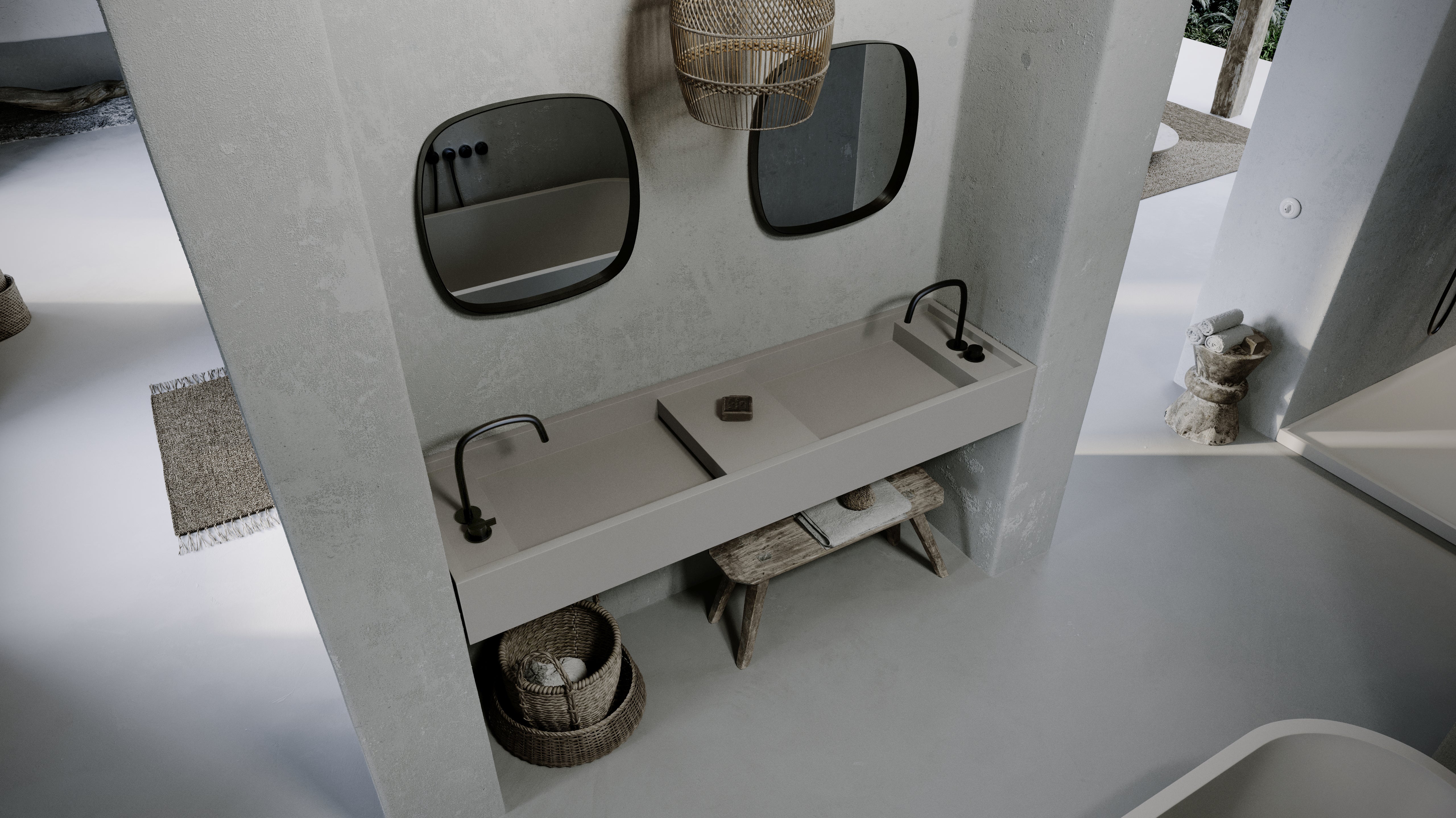 PB BASIN - Bathroom wash basin - 180cm - Image 40