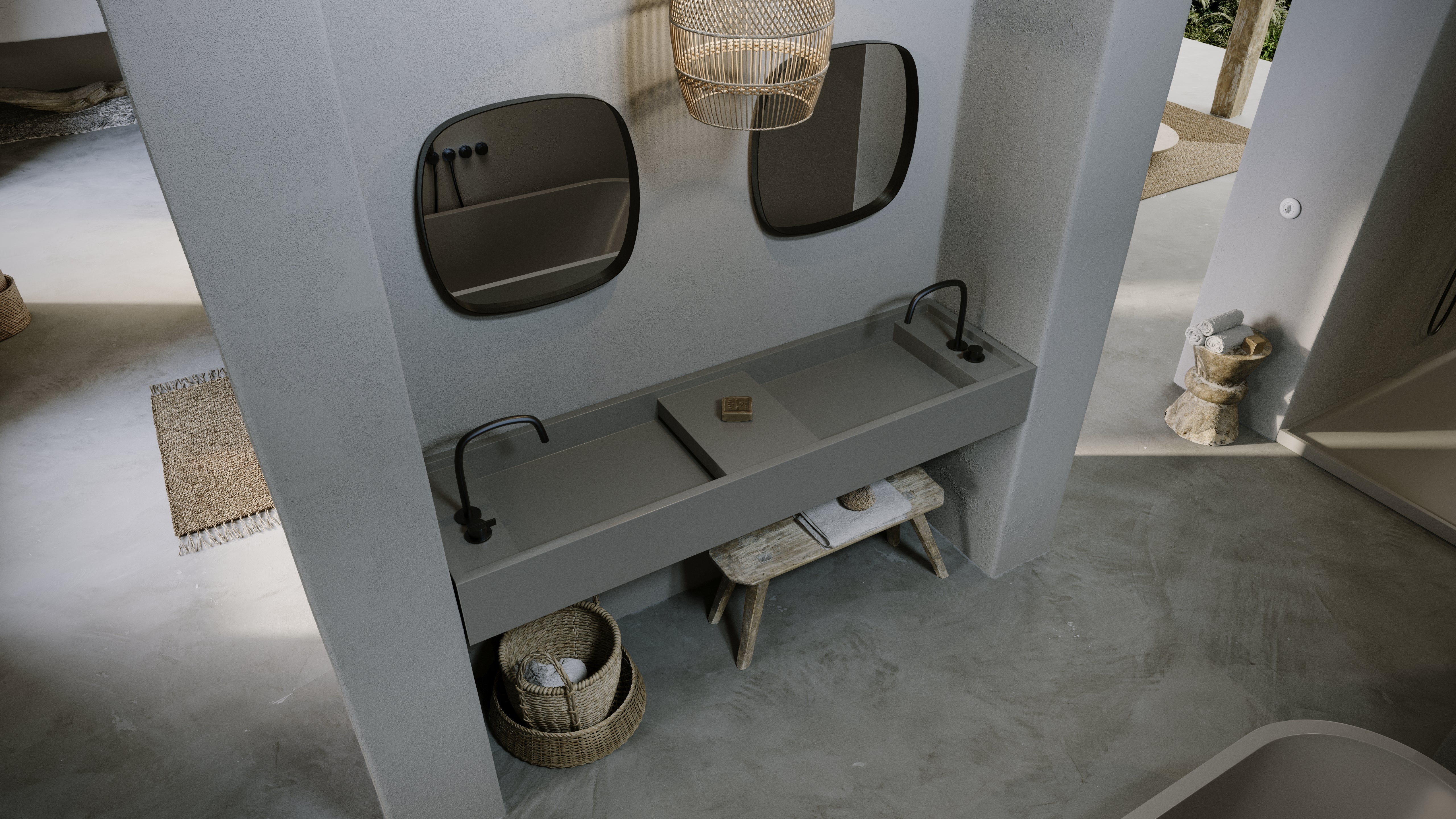 PB BASIN - Bathroom wash basin - 180cm - Image 47