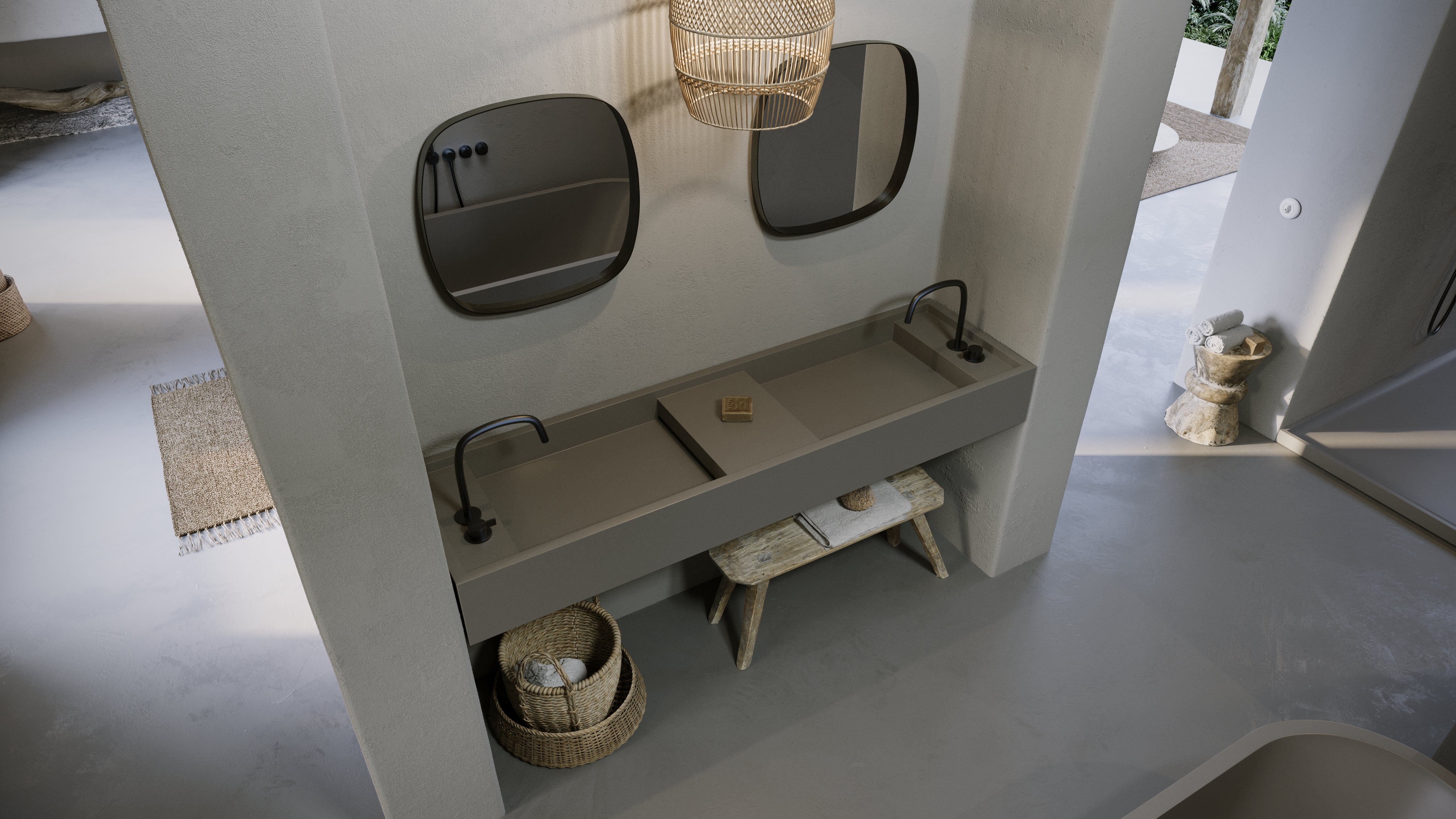 PB BASIN - Bathroom wash basin - 180cm - Image 50