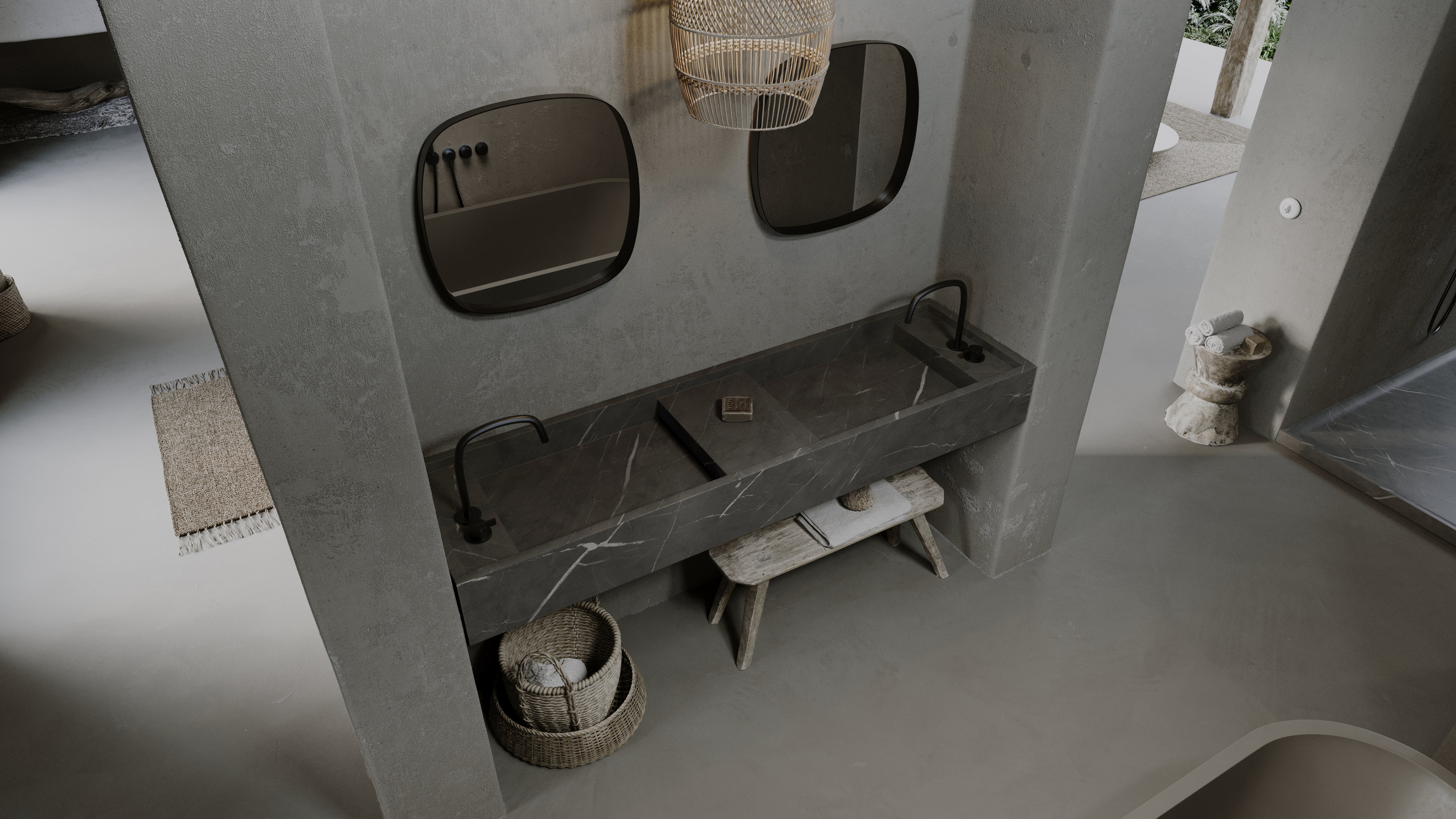 PB BASIN - Bathroom wash basin - 180cm - Image 8